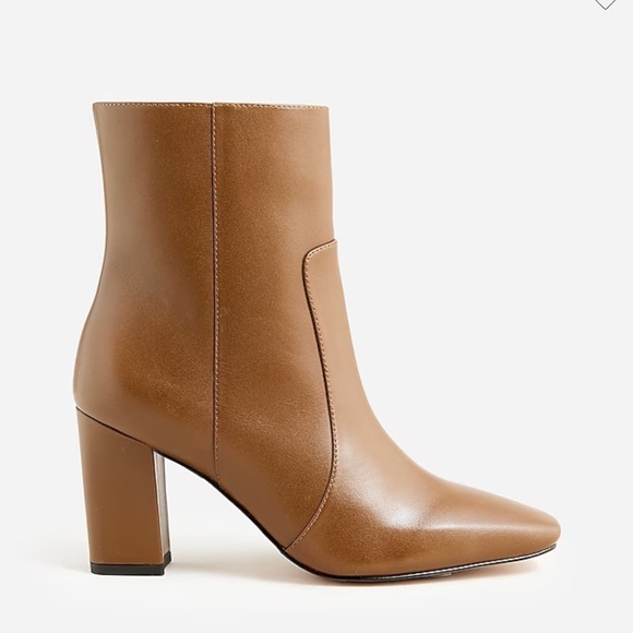 J Crew NIB Square Toe Almond Booties 7.5 - Picture 3 of 6